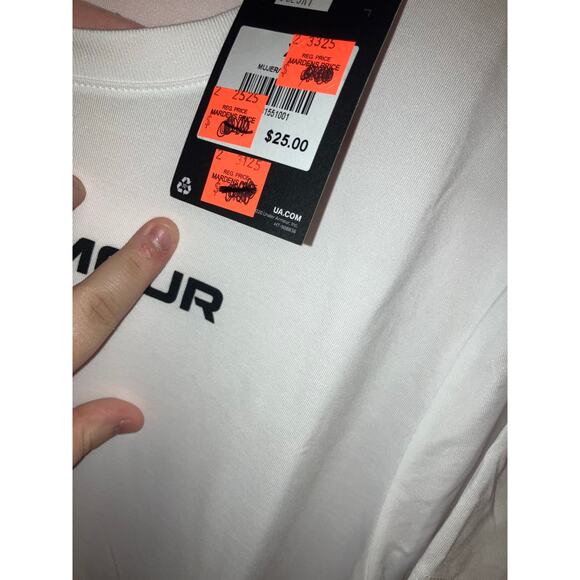 NWT Under Armour white graphic tee t-shirt size XL - Picture 3 of 6